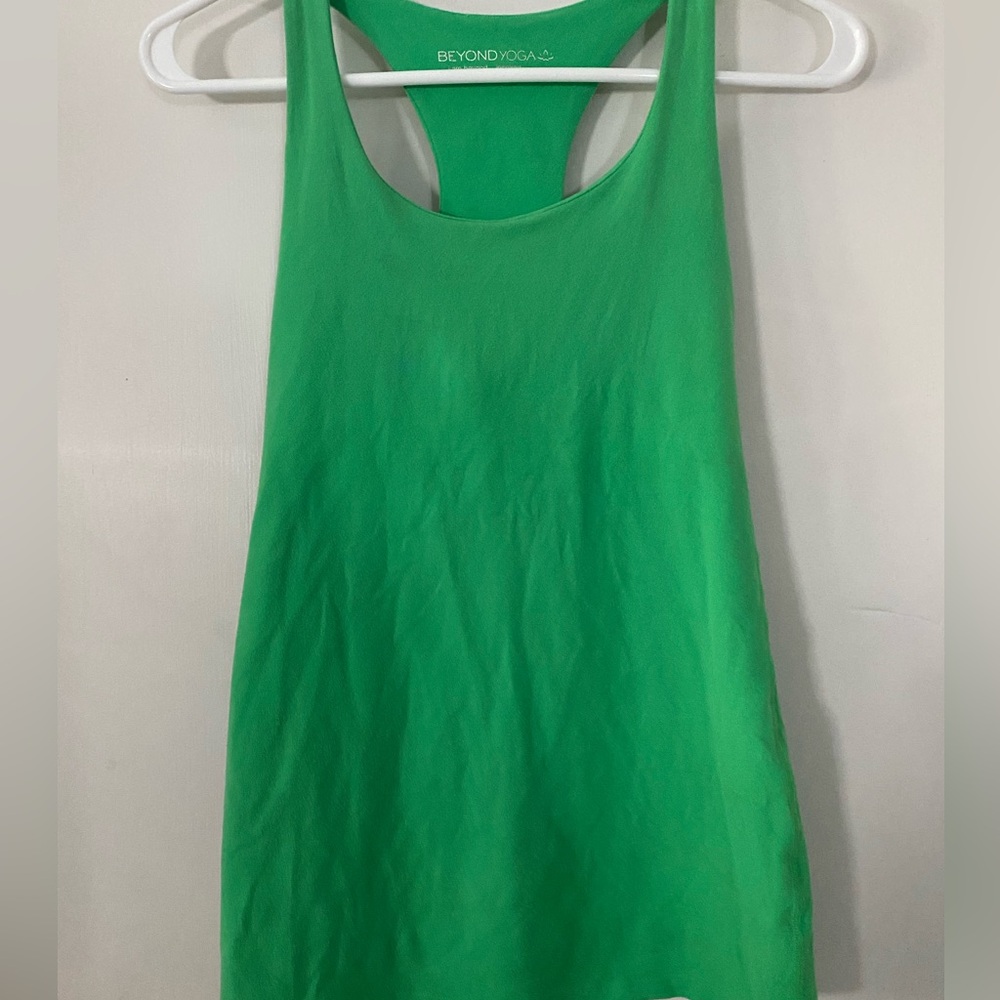 Beyond Yoga Bright Green Racerback Tank S/M